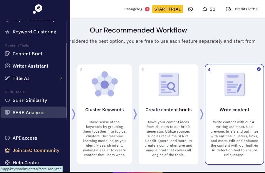 Keyword Insights herramienta seo con ia