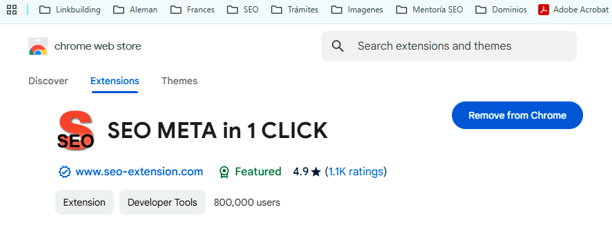 SEO META in 1 CLICK