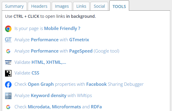 SEO Meta in 1 click pestaña herramientas