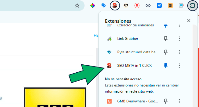 activar SEO META in 1 CLICK