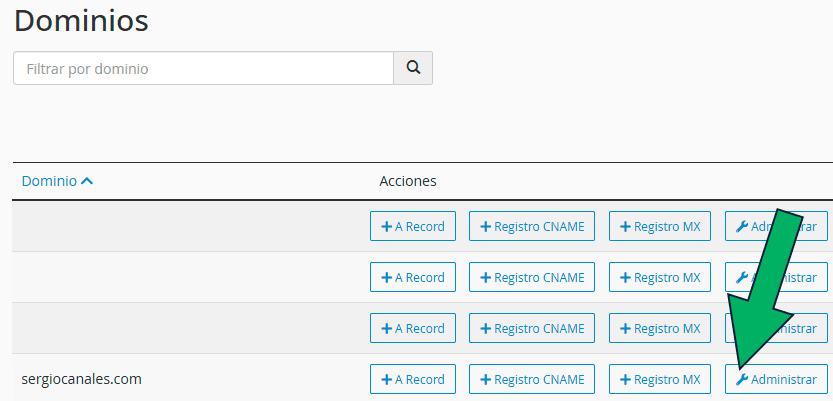 añadir registro dns