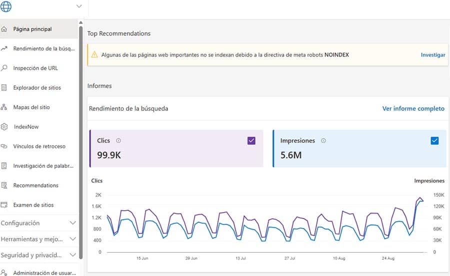 bing webmaster tools