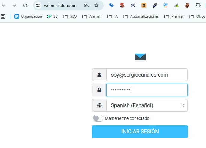 como acceder a webmail