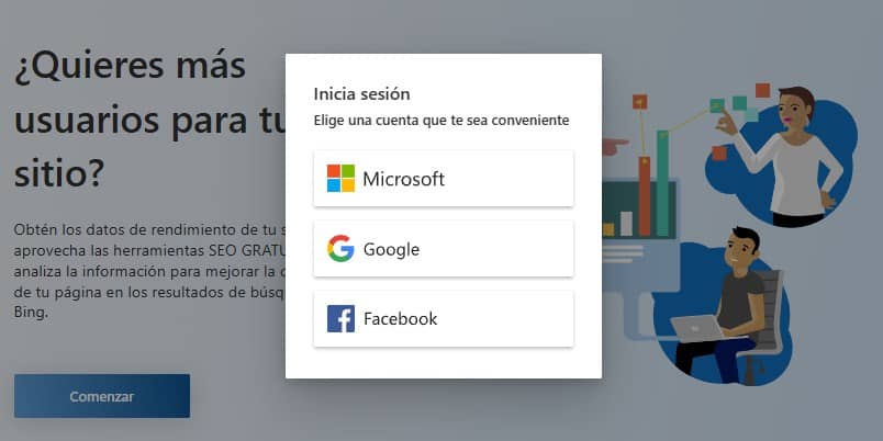 como configurar Bing Webmaster Tools