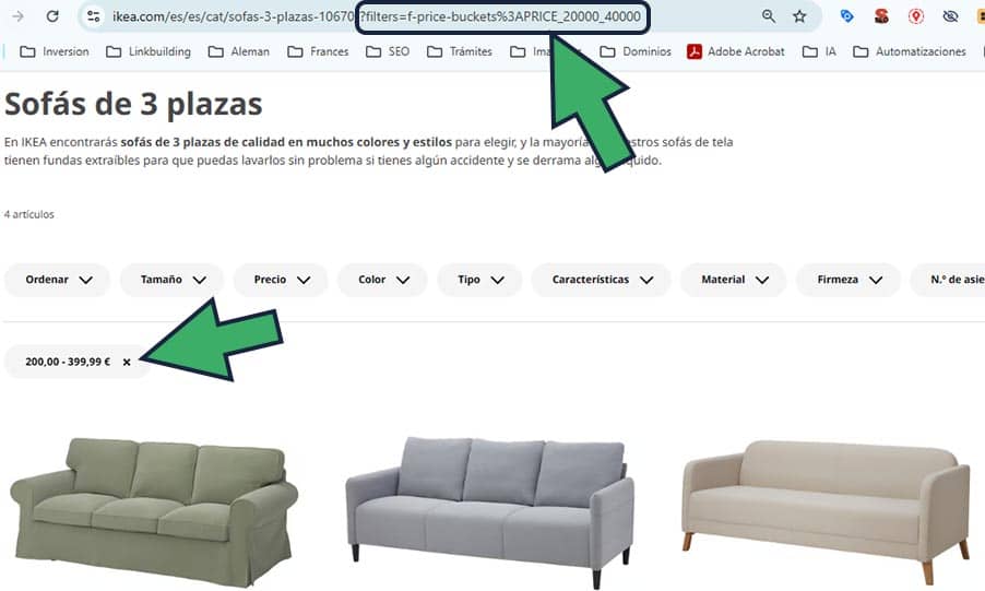 como configurar filtros y facetas en WooCommerce