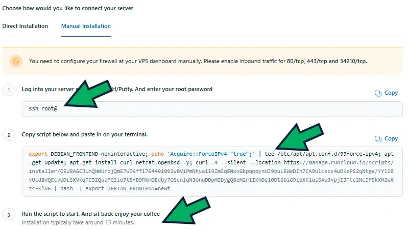 como configurar servidor VPS