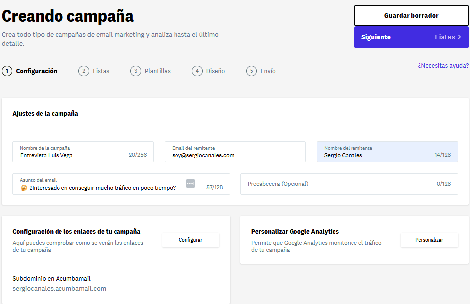 como crear una campaña de email marketing