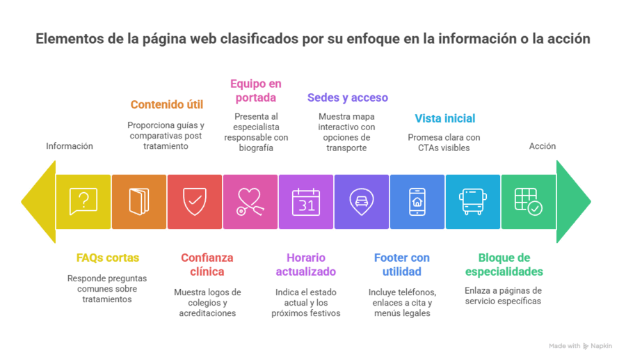 como diseñar una web para una clínica