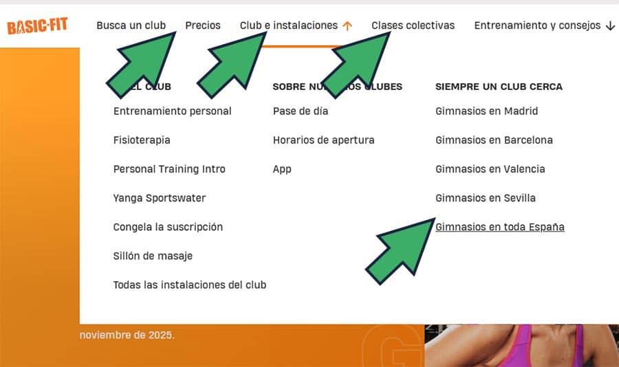 como hacer una web para un gimnasio