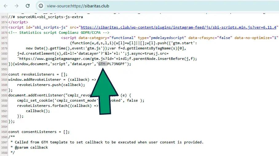comprobar inserción de codigo gtm