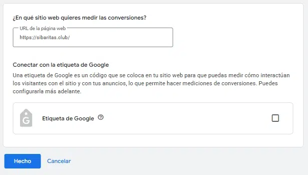 conversiones en Google Ads