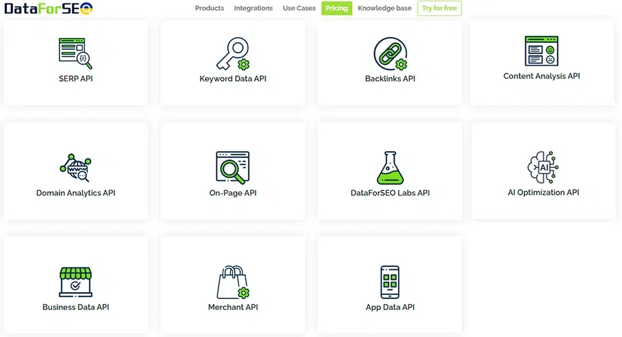 data for seo api