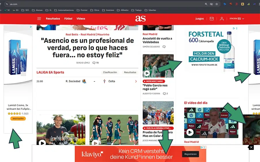 ejemplo de anuncios en campaña Display de Google Ads