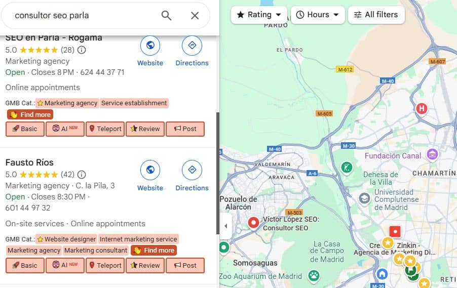 extensión GMB Everywhere