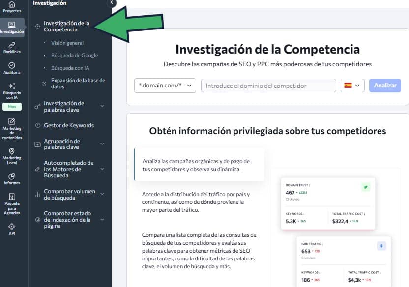 herramientas SEO para analizar a la competencia