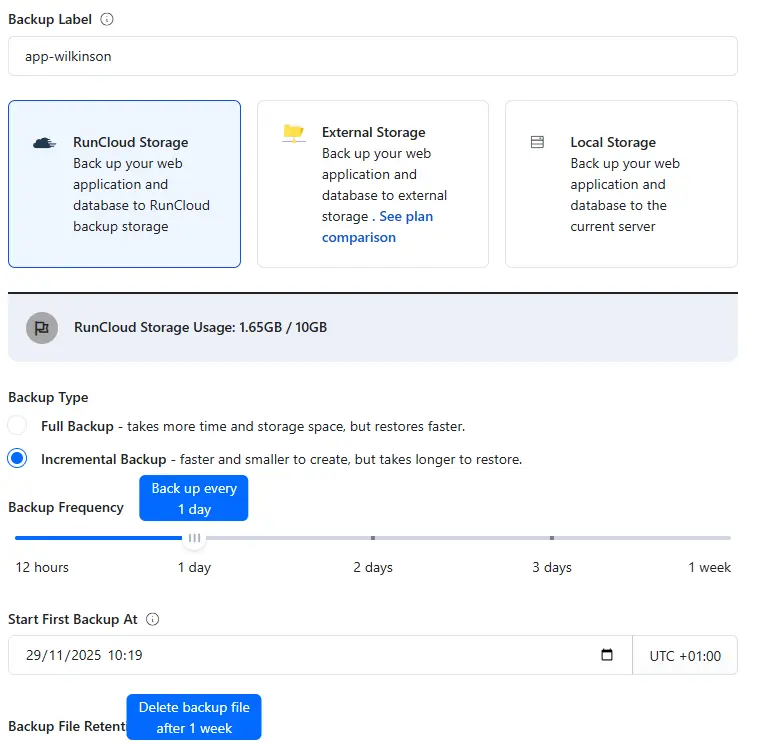 instalar wordpress en hetzner con runcloud