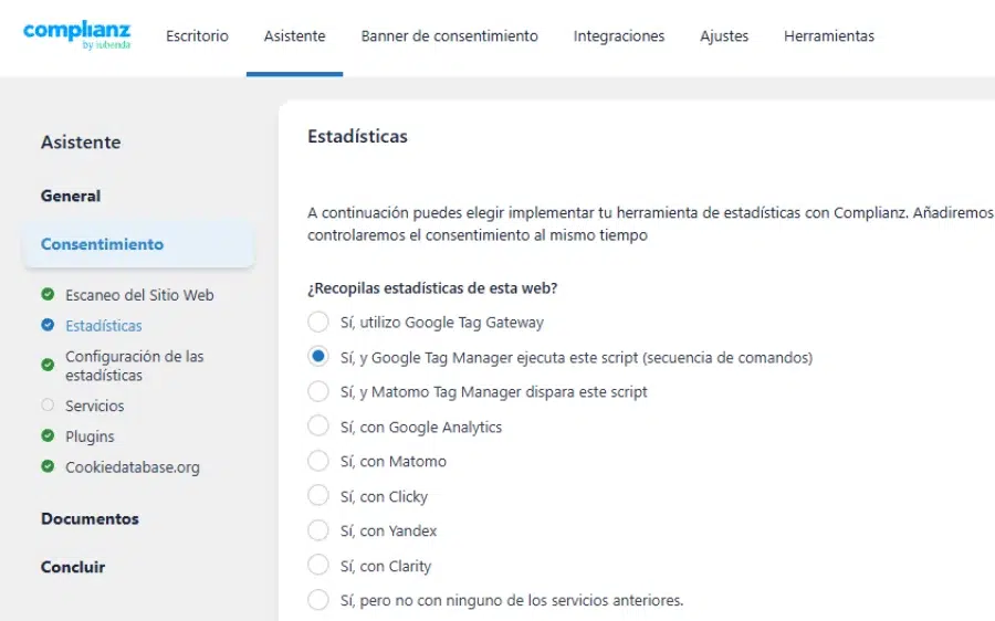 integrar gt4wp con complianz