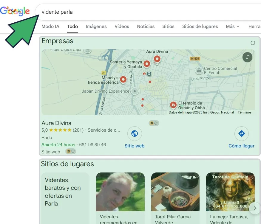 intencion de busqueda local