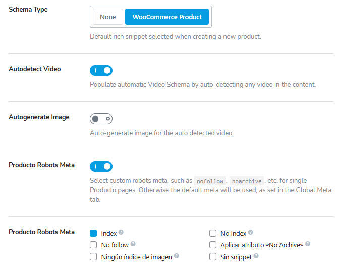 rankmath con woocommerce