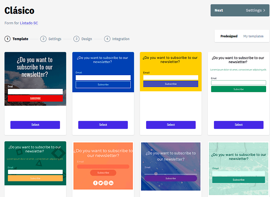 templates de Acumba mail